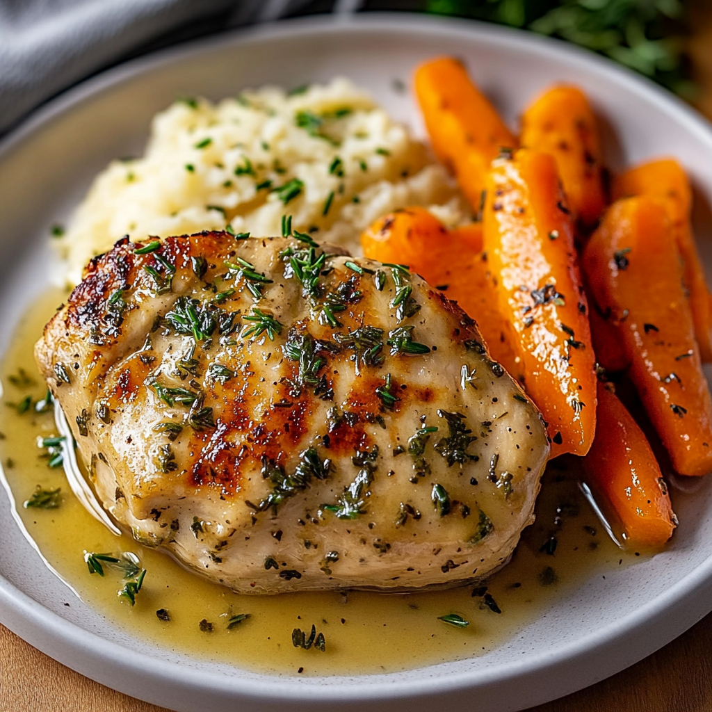 Garlic Herb Chicken & Carrot Plate