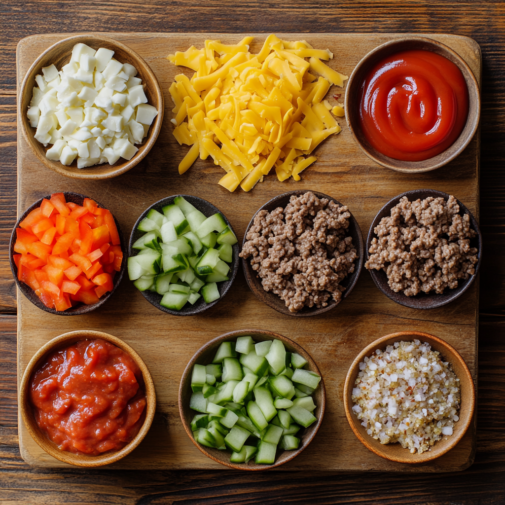 Gordon Ramsay Philly Cheesesteak Sloppy Joes ingredients