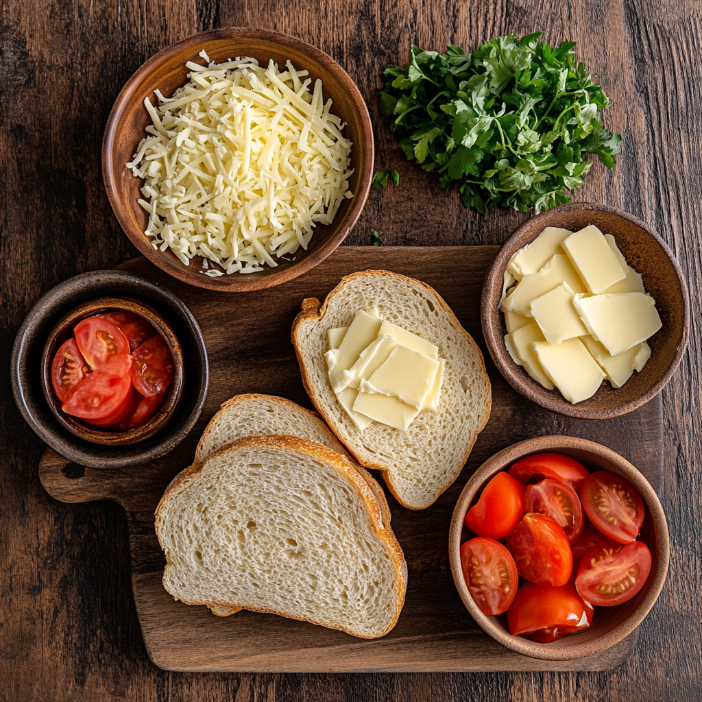 Grilled Cheese Sandwich ingredients