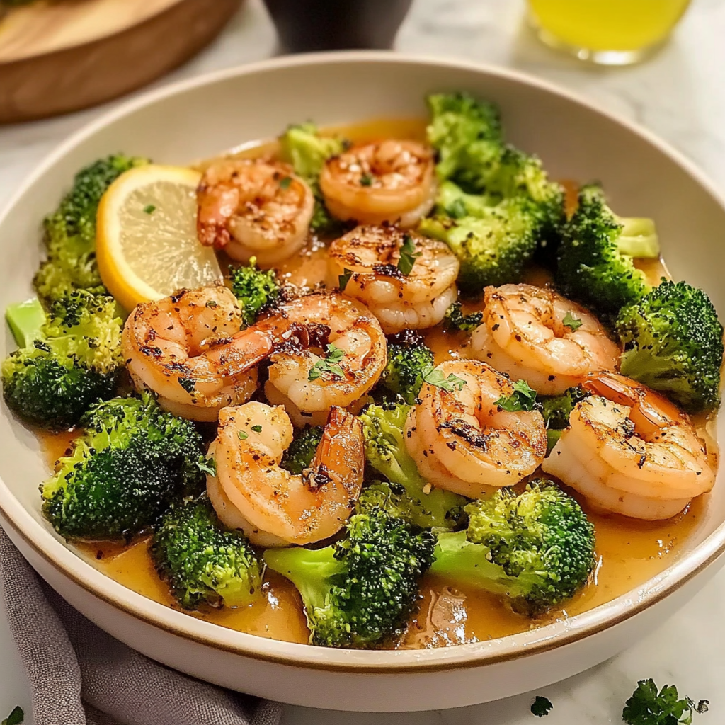 Healthy Shrimp and Broccoli