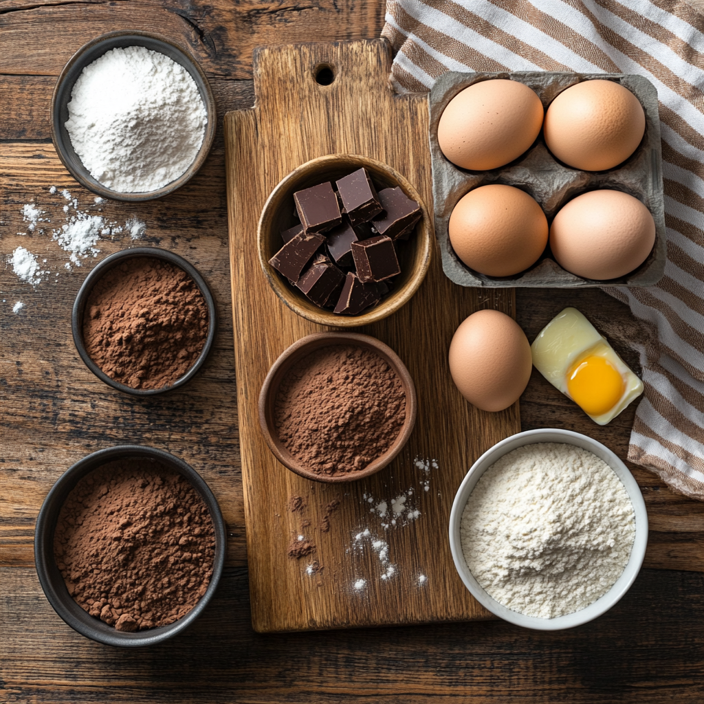 Heart-shaped Brownies ingredients