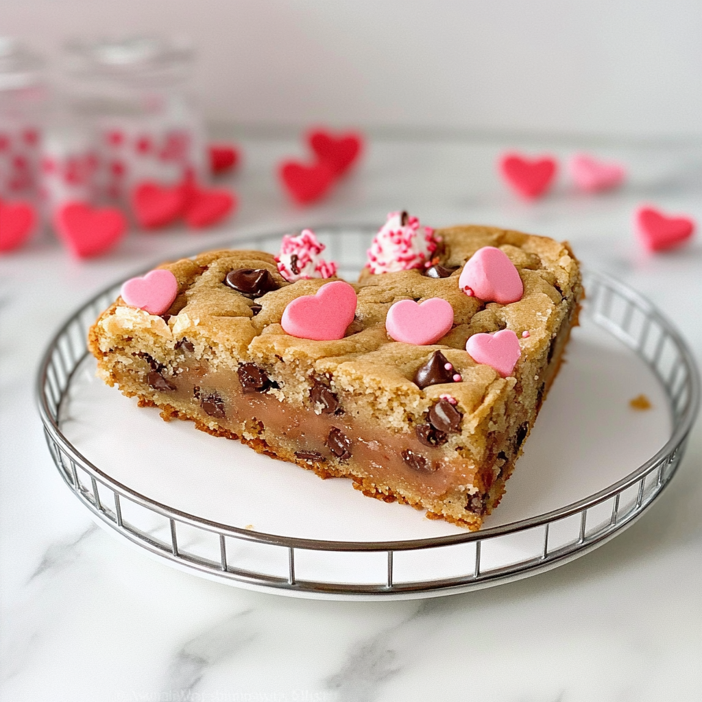 Heart Shaped Cookie Cake