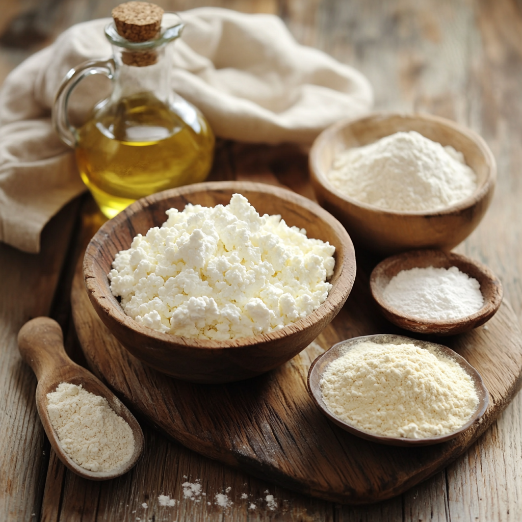 High Protein Cottage Cheese Flatbread ingredients