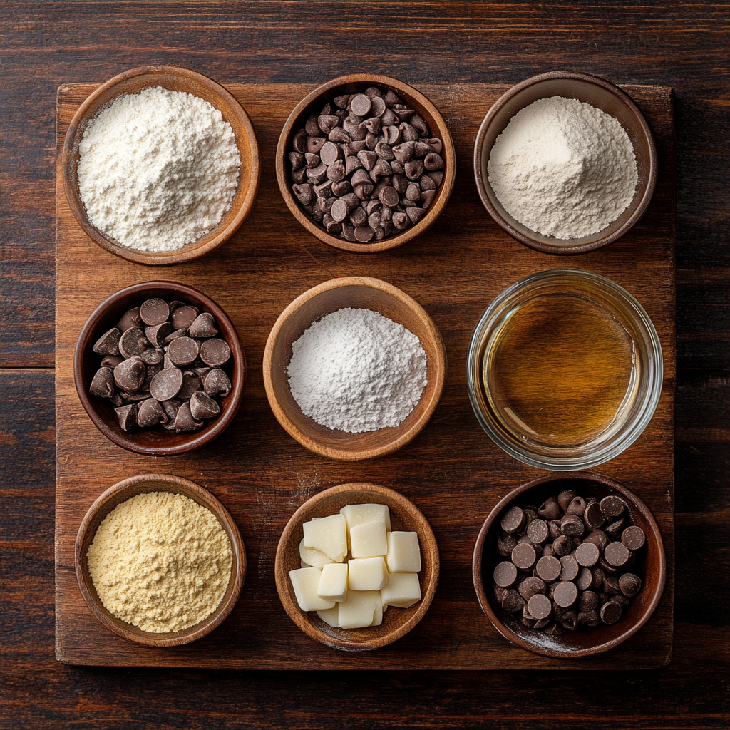 Homemade Microwave Brownie ingredients