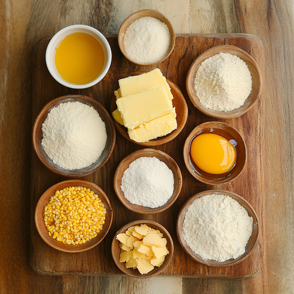 Honey Butter Cornbread Poppers ingredients