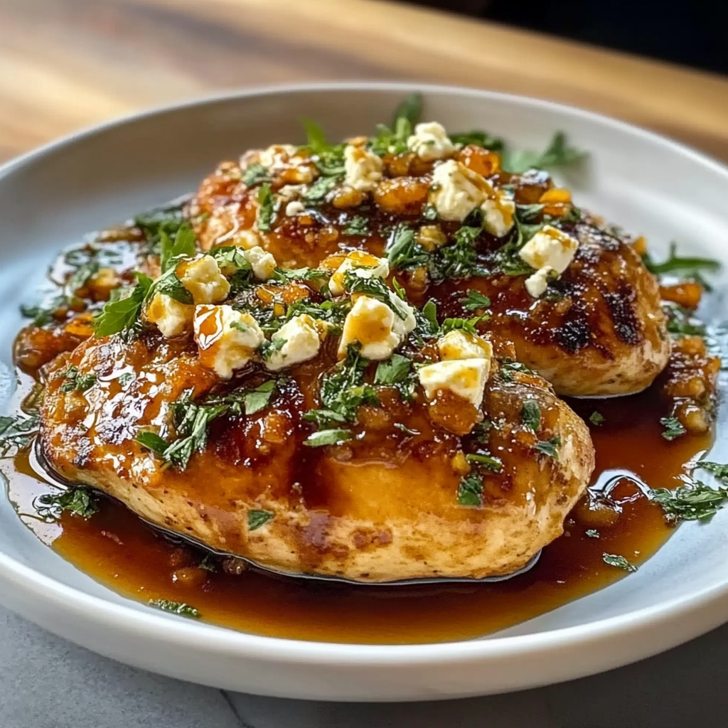 Hot Honey Infused Feta Chicken