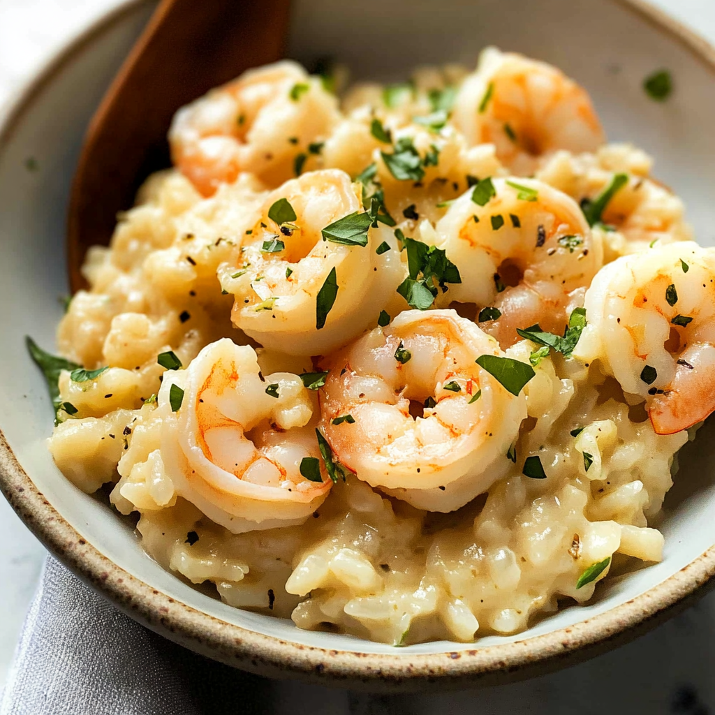 Lemon Garlic Shrimp Risotto
