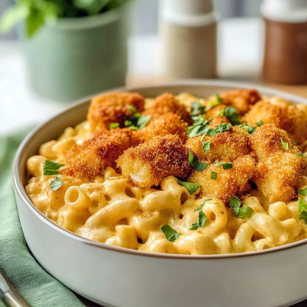 Mac and Cheese with Chicken Tenders