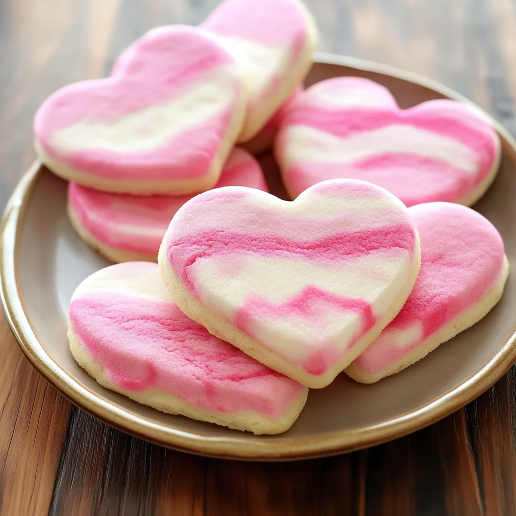 Marbled Pink Valentine’s Day Sugar Cookies