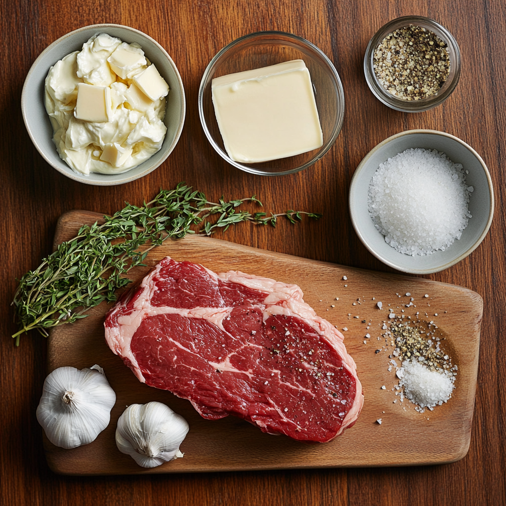 Mastering Garlic Butter Steak With Parmesan Cream Sauce ingredients