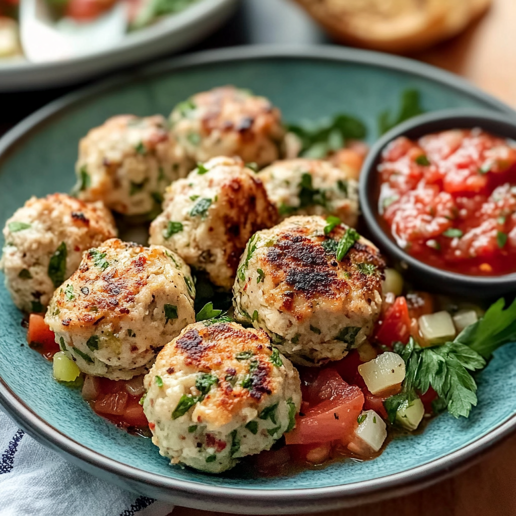 Mediterranean Chicken Meatballs
