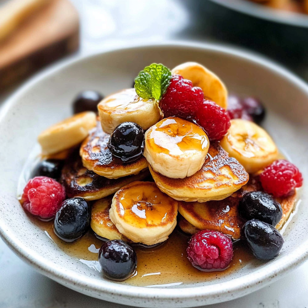 Mini Banana Pancake Bites