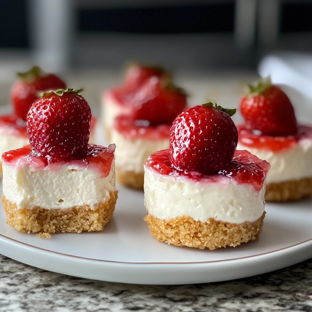 Mini Valentine’s Day Cheesecake Bites