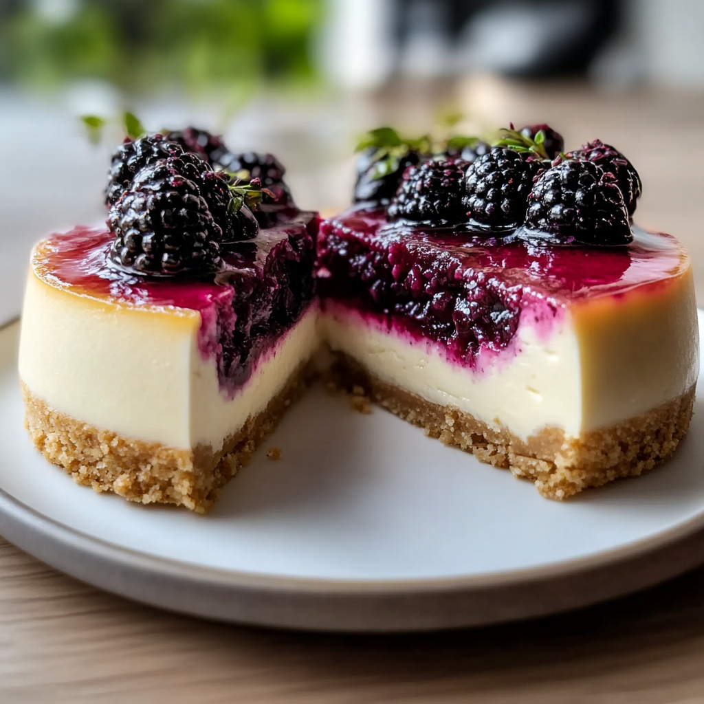 Mulberry & Earl Grey Cheesecake