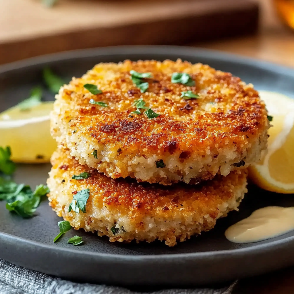 Panko Crusted Salmon Patties