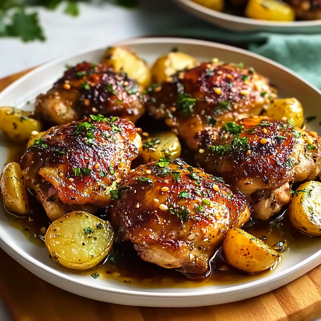 Paprika Chicken Thighs with Potatoes