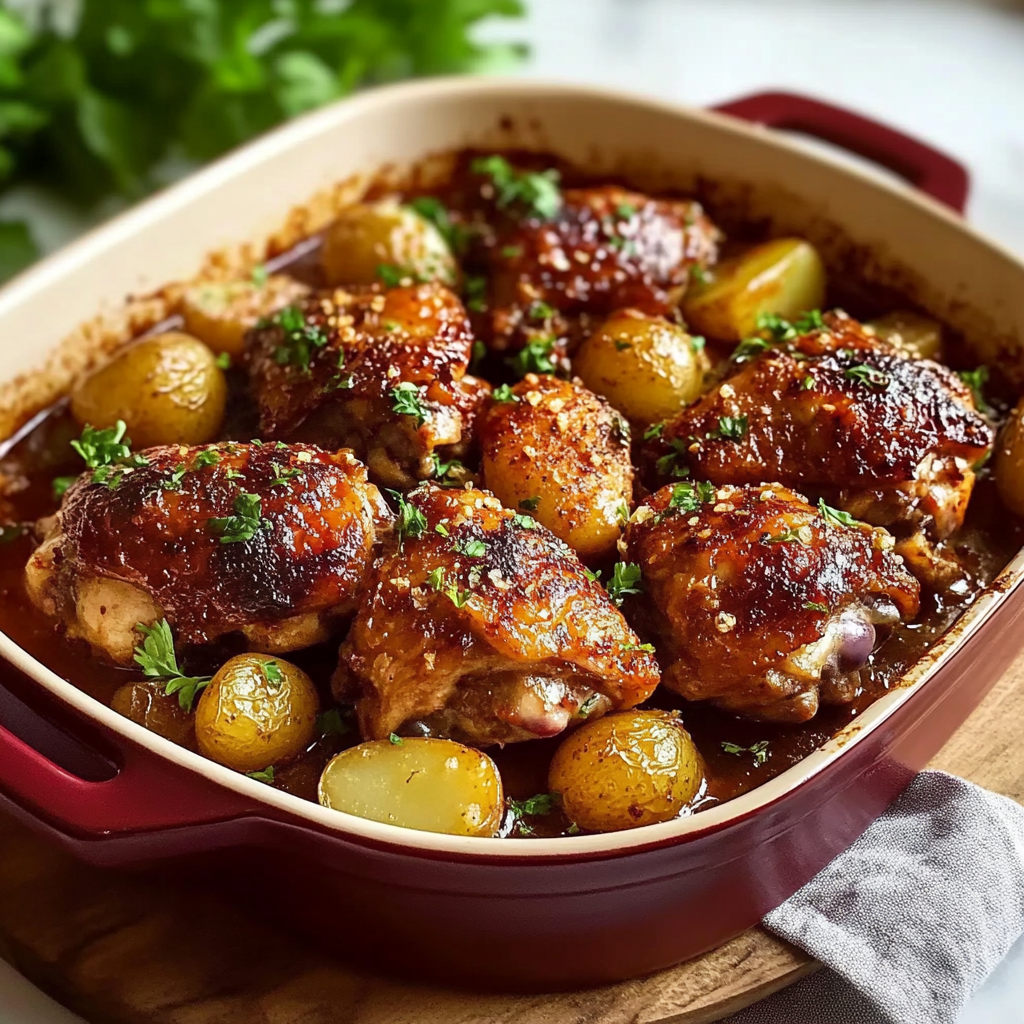 Paprika Chicken Thighs with Potatoes