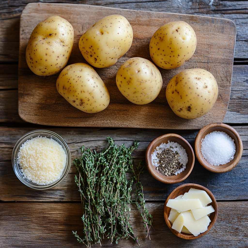 Parmesan Potato Stacks ingredients