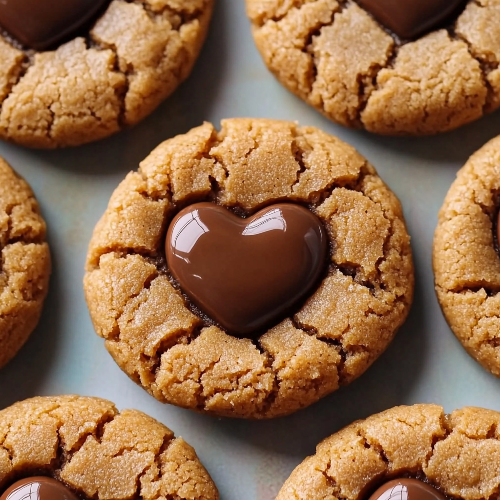 Peanut Butter Valentines Day Cookies