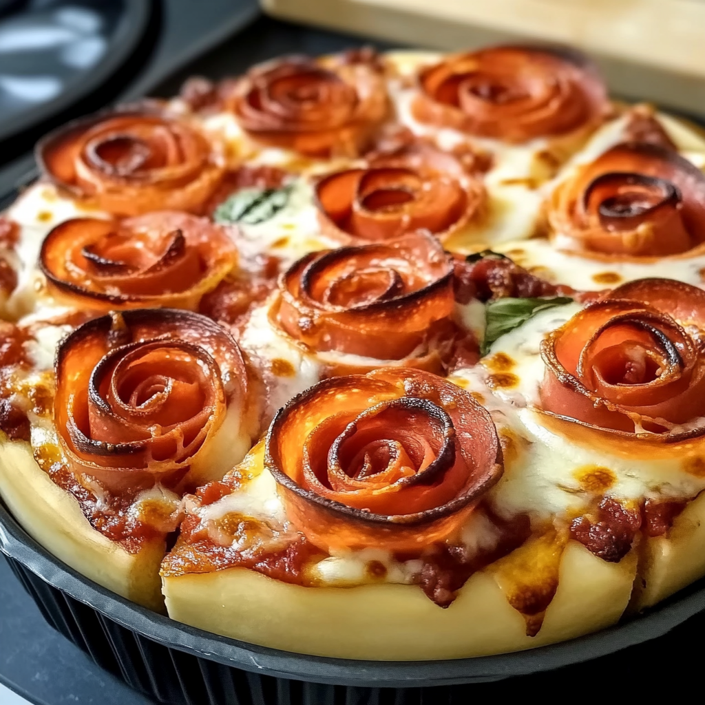 Pizza Roses for Valentine’s Day