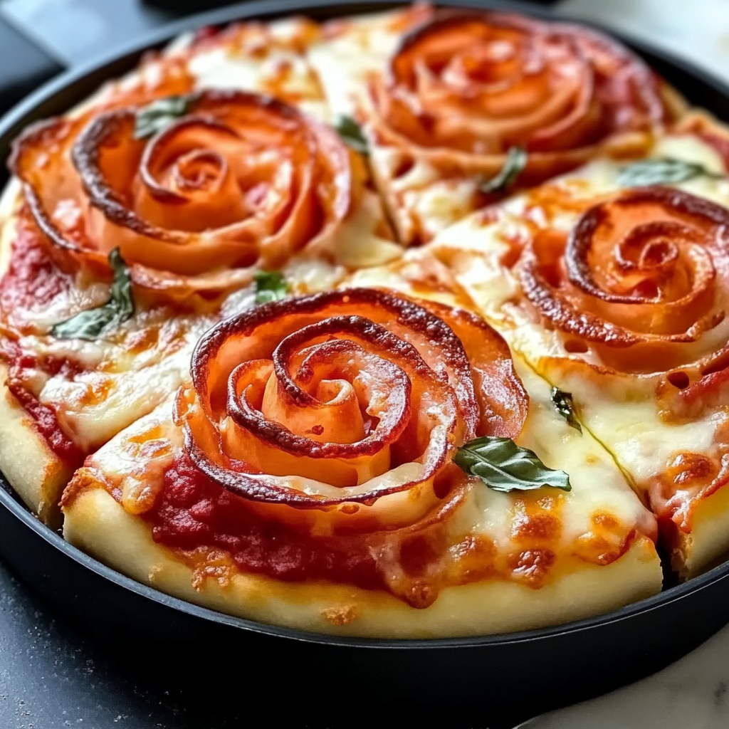 Pizza Roses for Valentine’s Day