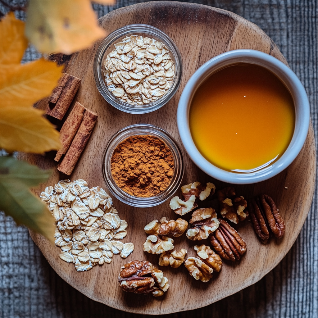 Pumpkin Spice Granola ingredients
