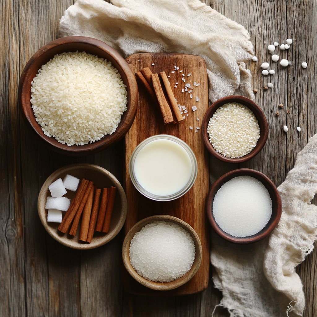 Rice Pudding ingredients