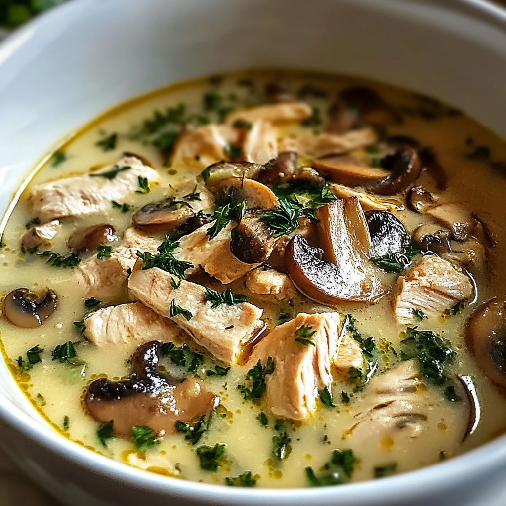 Rotisserie Chicken Mushroom Soup