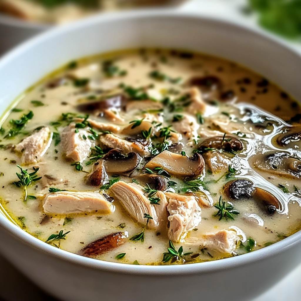 Rotisserie Chicken Mushroom Soup