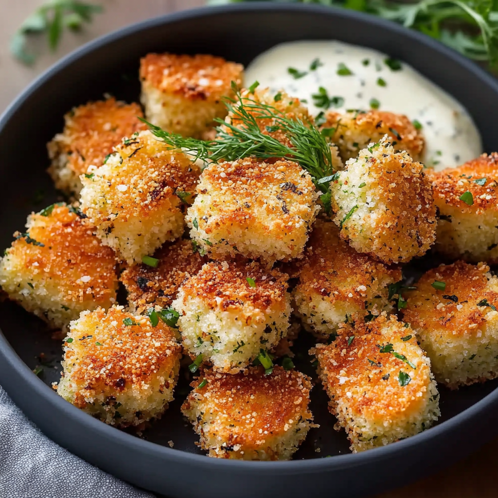 Simple Panko Crusted Salmon Bites