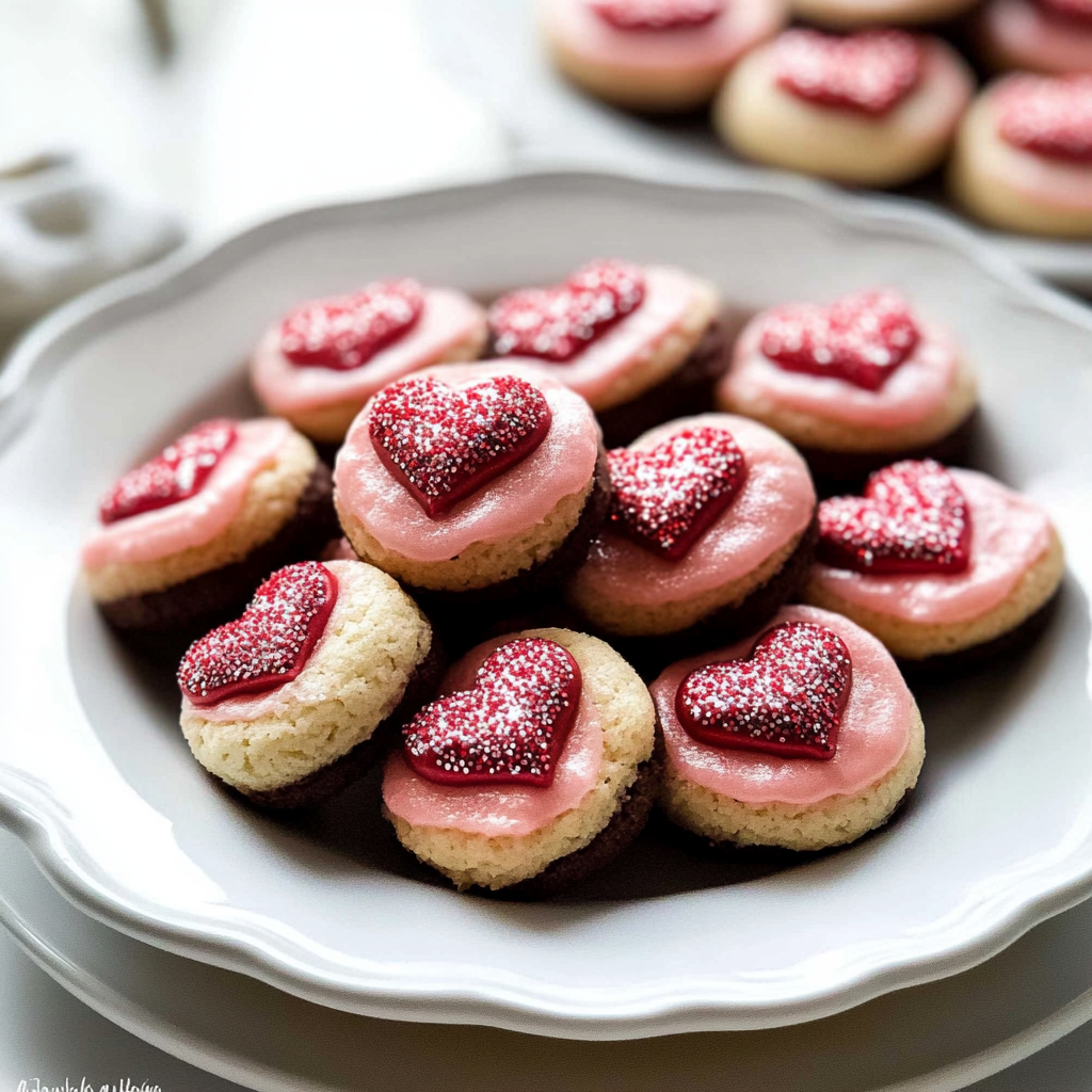 Sparkle Sweetheart Cookies