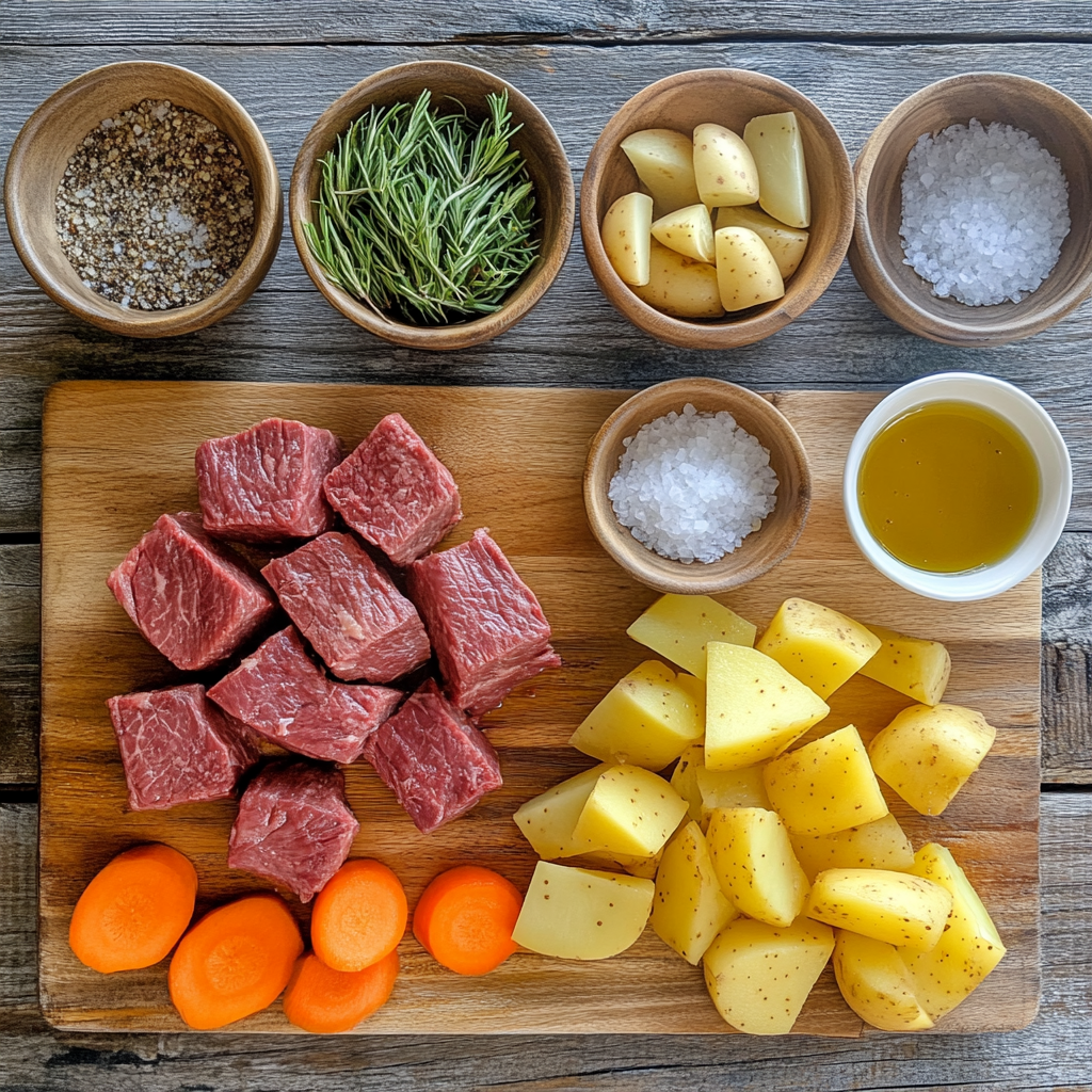 Steak and Potato Soup ingredients
