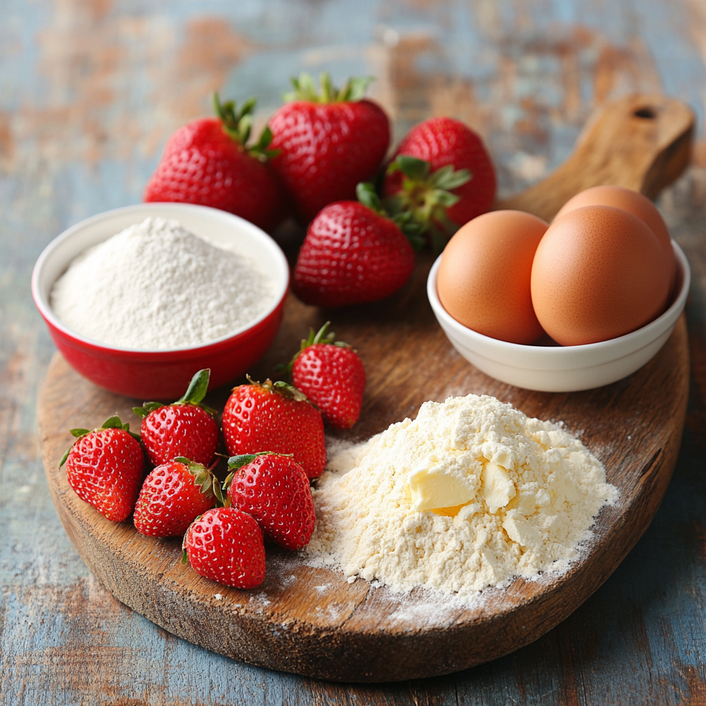 Strawberry Kiss Cookies ingredients