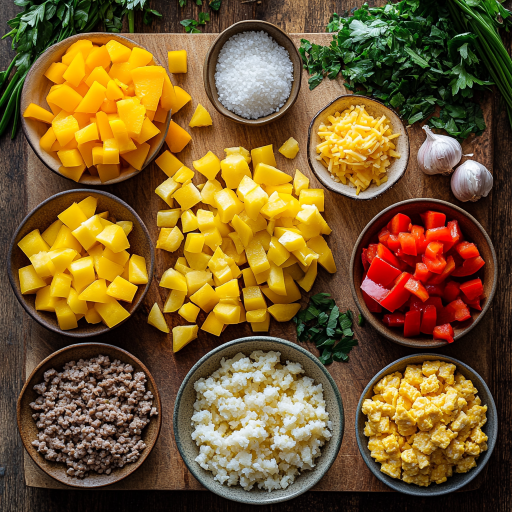 Stuffed Yellow Squash with Ground Turkey ingredients