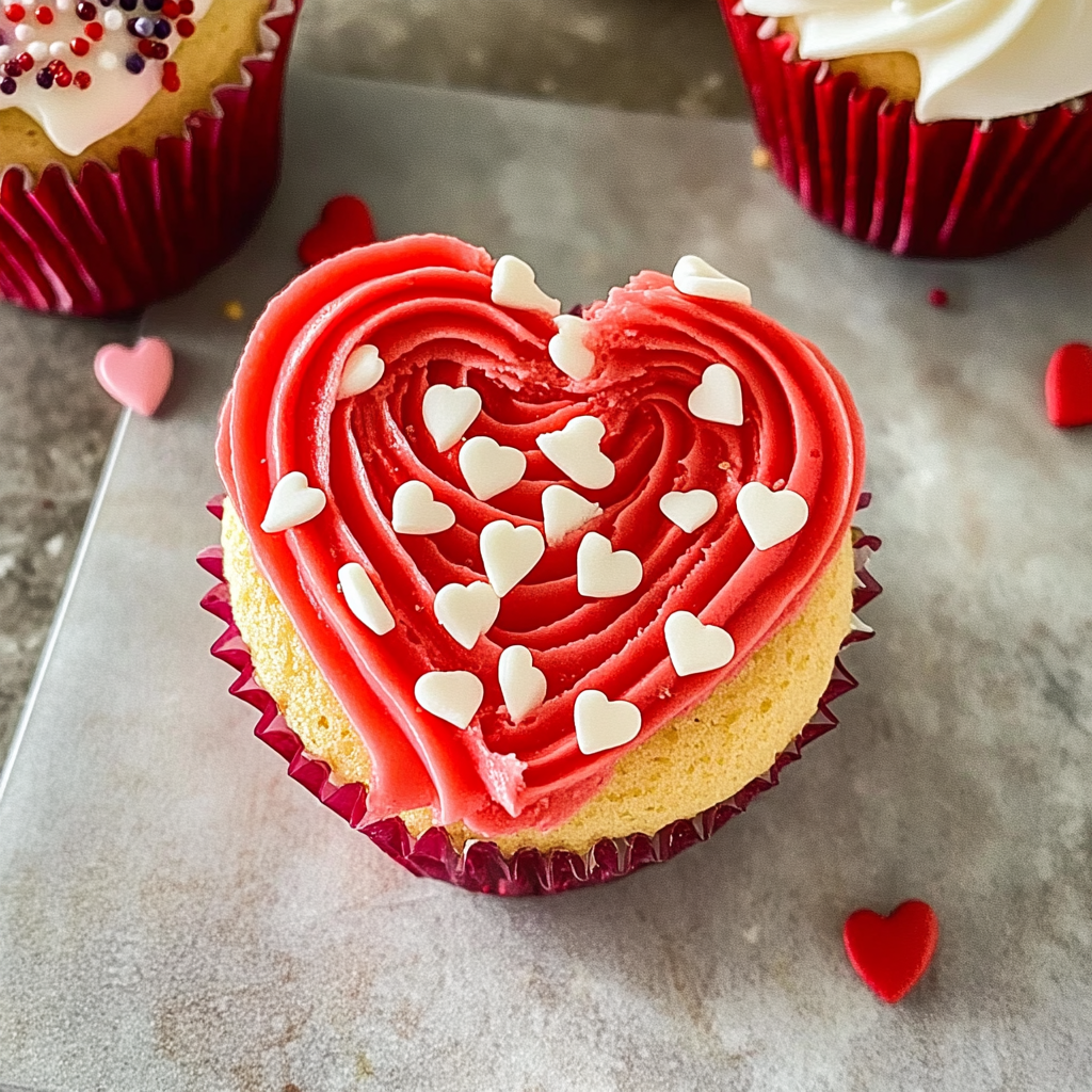 Valentine Heart Cupcakes