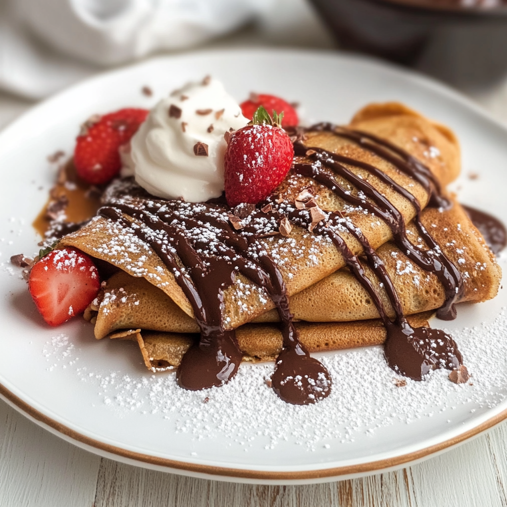 Valentine’s Chocolate Crepes