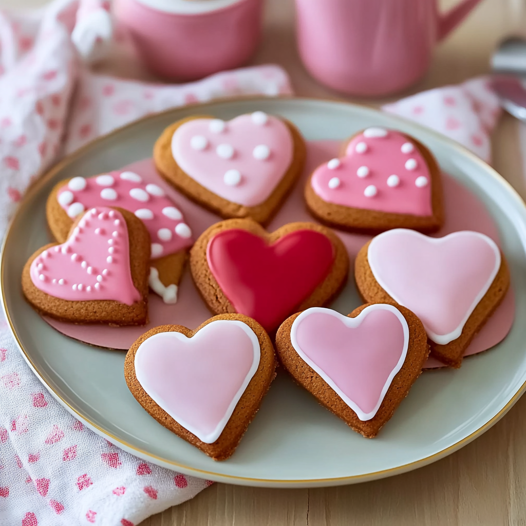 Valentine’s Day Gingerbread Cookies