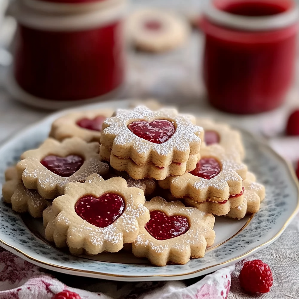 Valentine’s Day Linzer Cookies