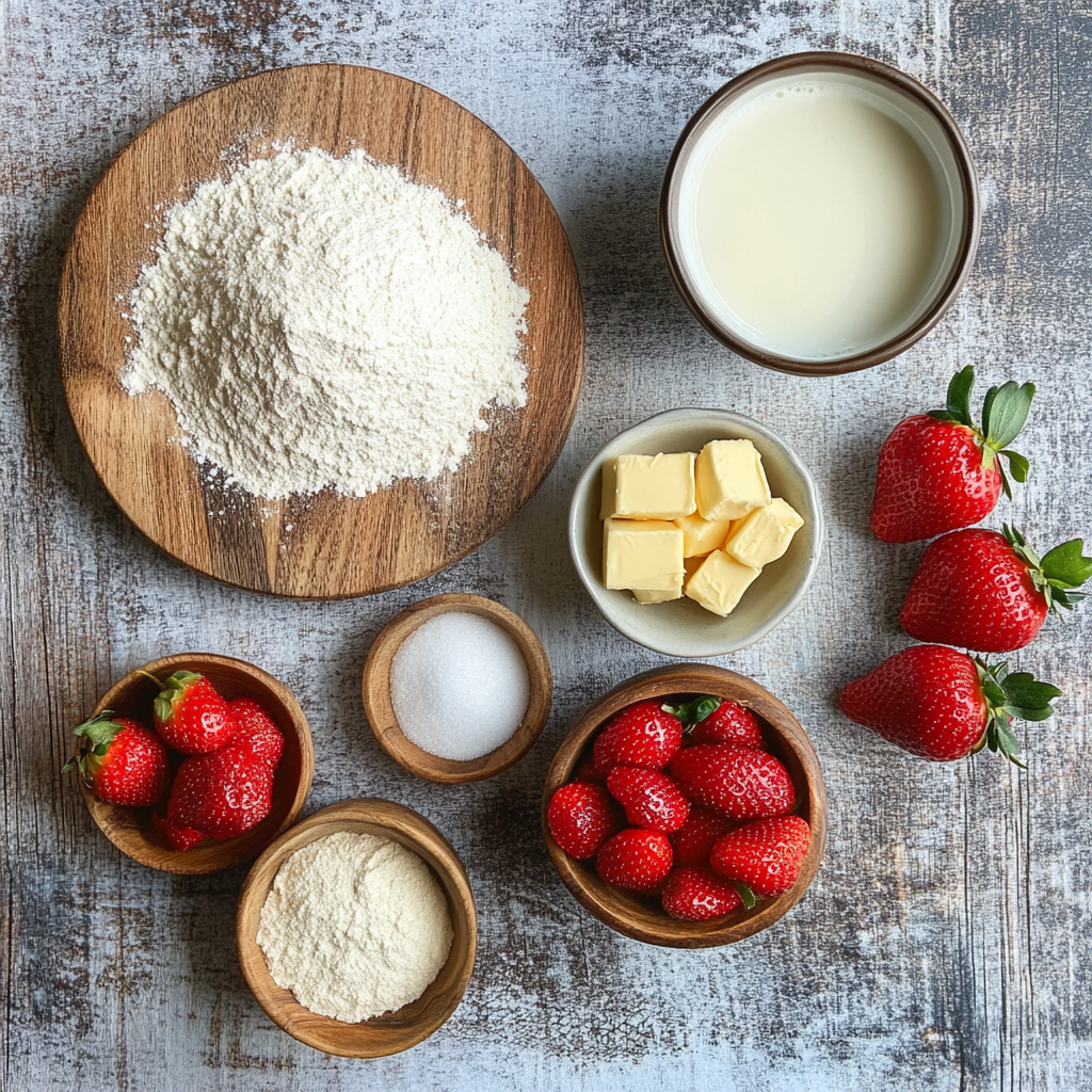 Valentine’s Strawberry Cinnamon Rolls ingredients