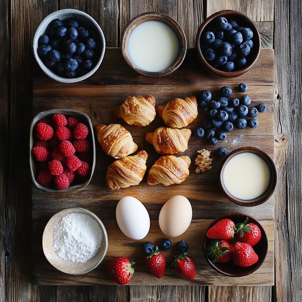 berry croissant casserole ingredients