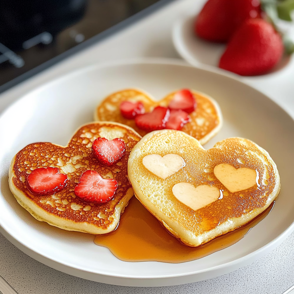 Heart-Shaped Pancakes