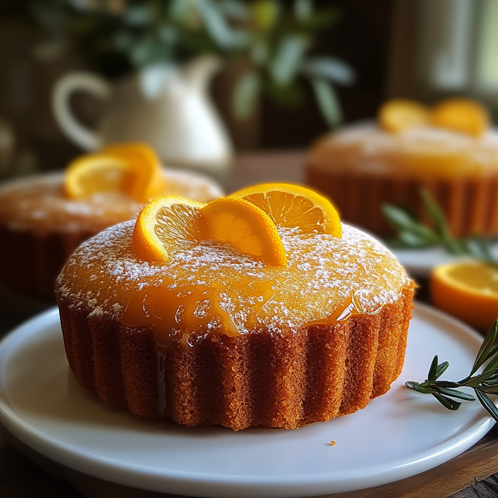orange ginger honey cakes