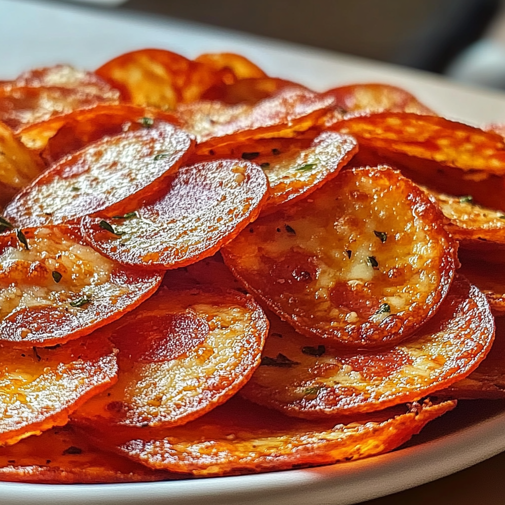 Pepperoni Cheese Crisps