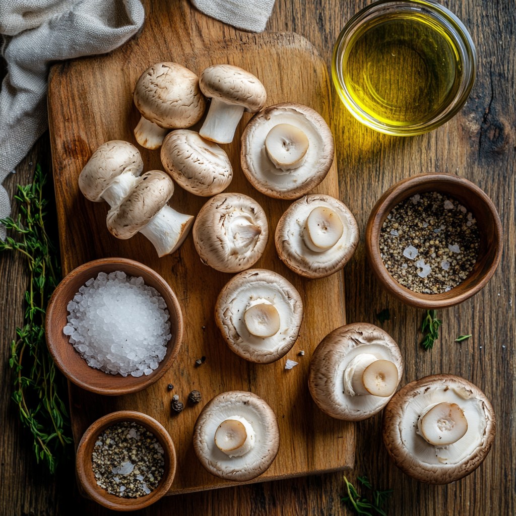 Air Fryer Mushrooms ingredients