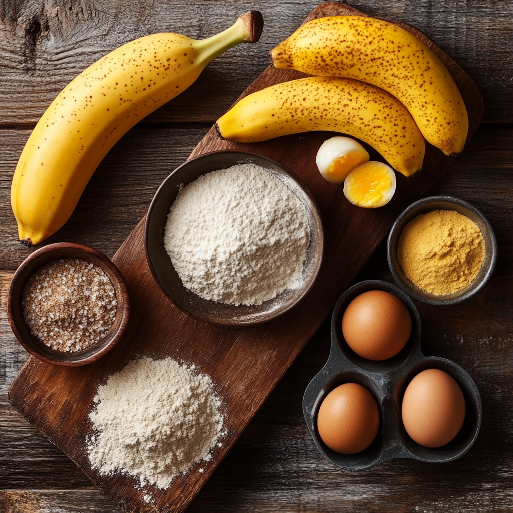 Banana Bread Donuts ingredients