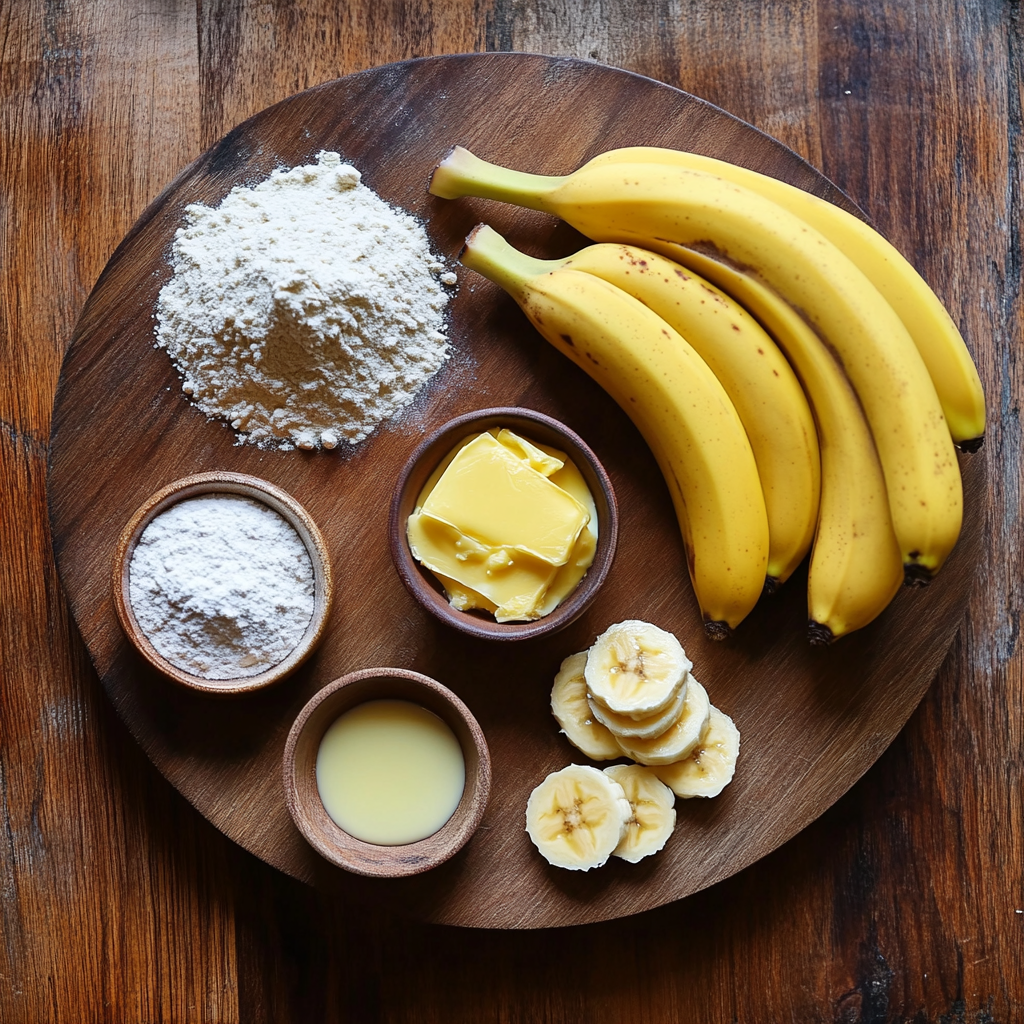Banana Bread ingredients