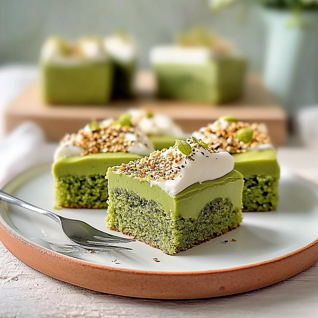 Buttery Matcha Latte Bars