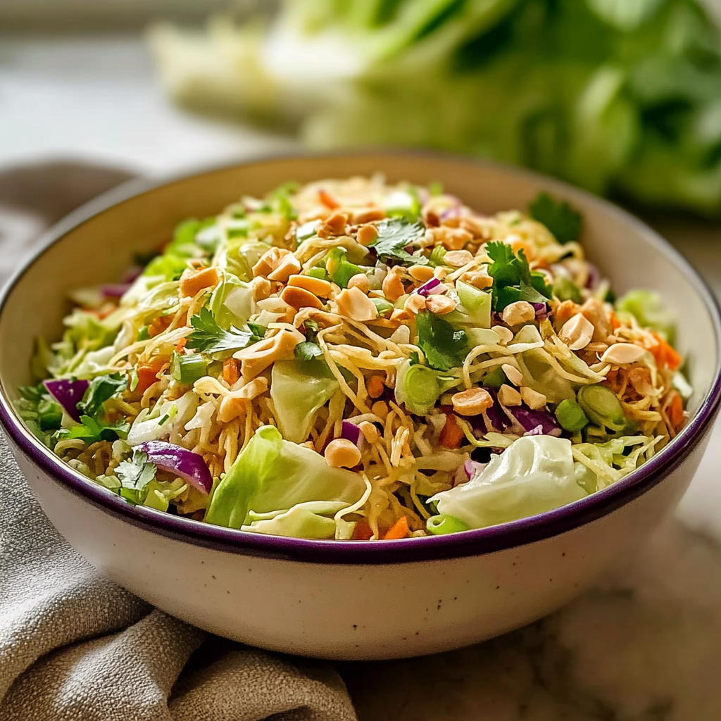 Cabbage Salad with Ramen Noodles