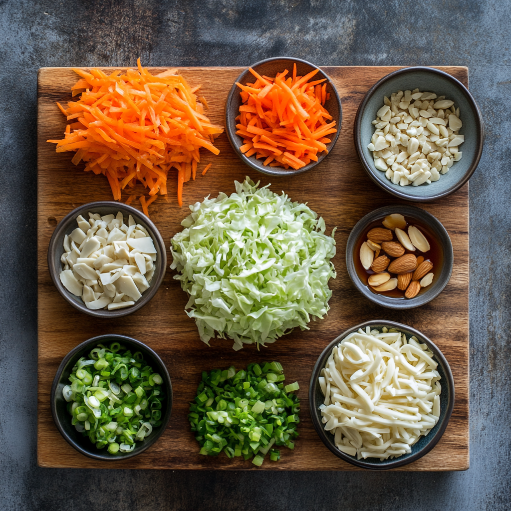 Cabbage Salad with Ramen Noodles ingredients