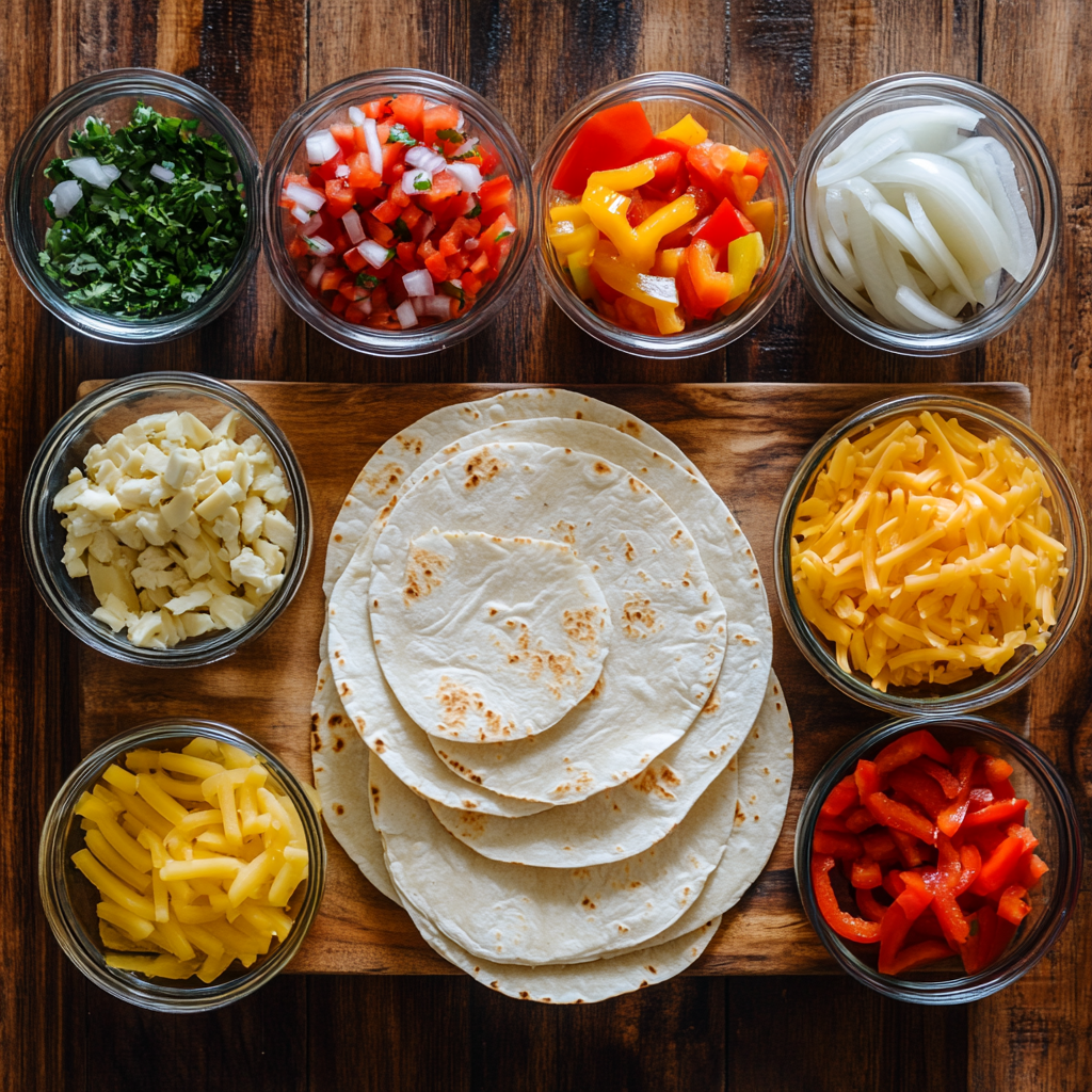 Chicken Chimichangas ingredients